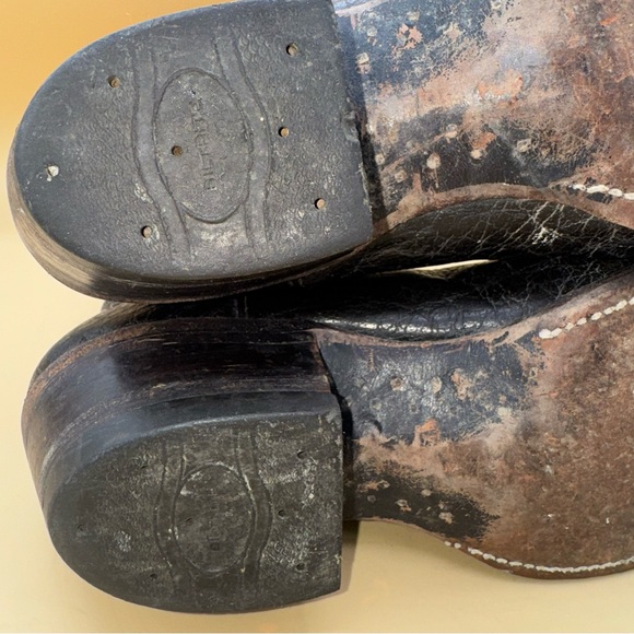 Vintage Nocona Black Leather Cowboy Boots, Preowned, Men’s 9.5 B, GUC - Picture 16 of 16